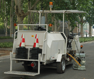 Big-size Driving Type Two-Component Road Marking Machine with Spraying and Screeding Marking Shoe 