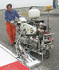 Air Spray Standing Type Cold Paint Road Marking Machine TT-SZKF-Ⅰ